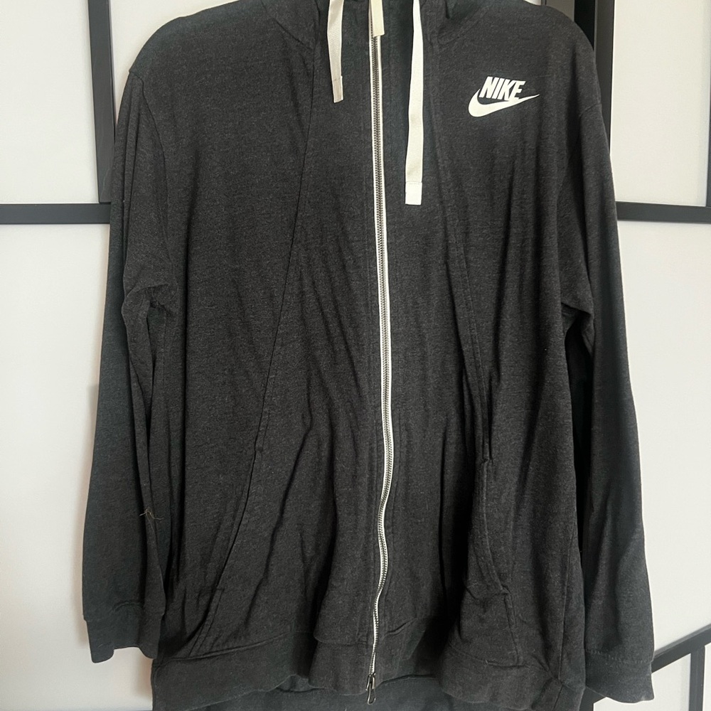 Nike Dark Gray Zip-Up Hoodie